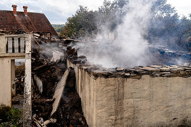 Professional Fire Damage Removal technician working in Columbus, WI